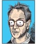Drawing of Paul Buhle by Steve Chappell
